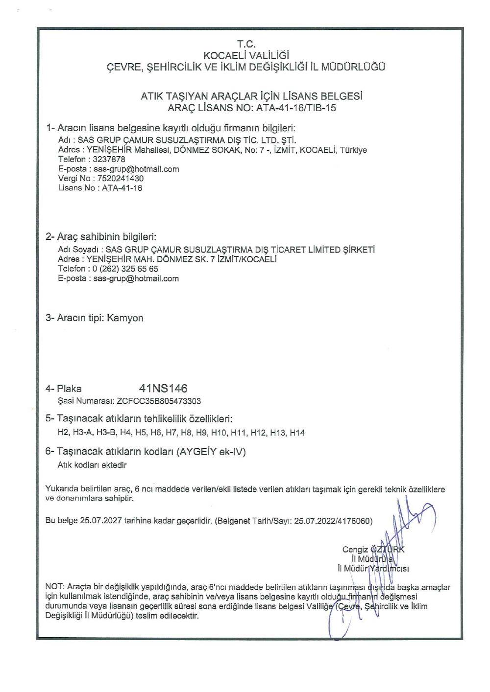 Araç Lisansı 3